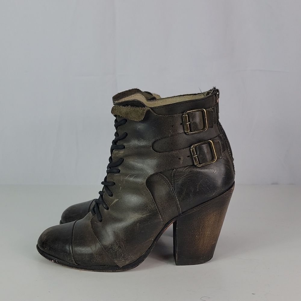 Freebird By Steven Malry Black Leather Women’s Booties - Picture 6 of 16